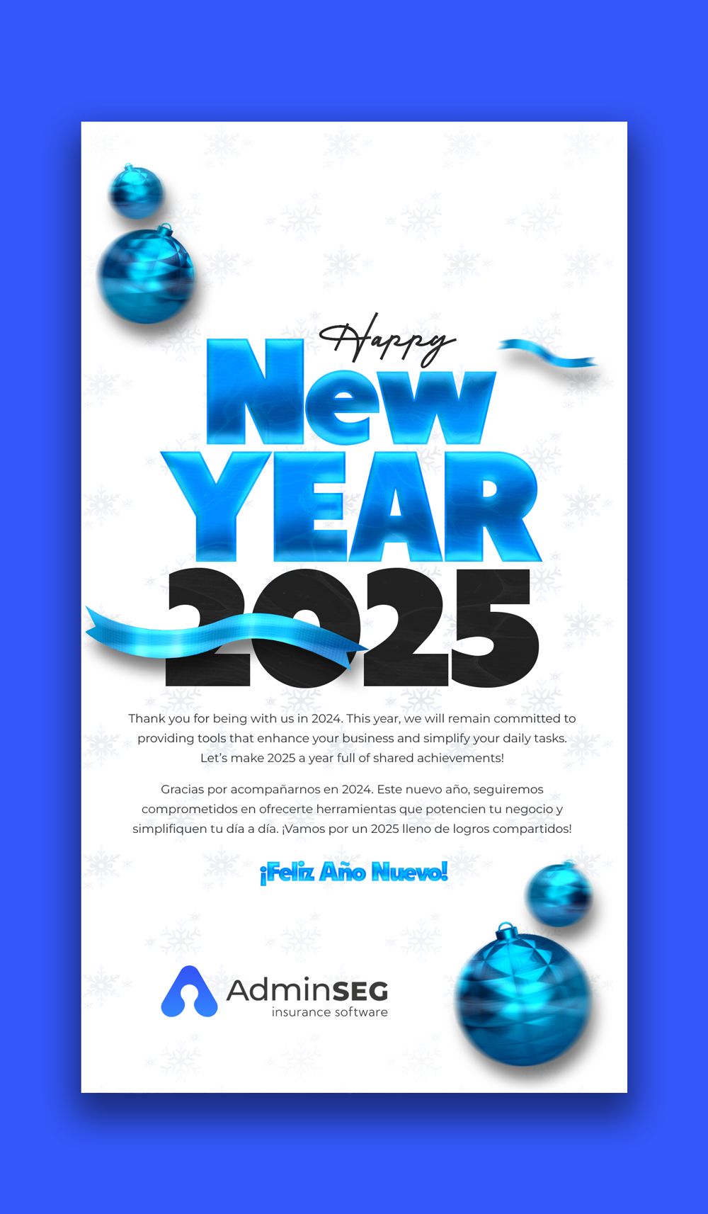 🎉 ¡Feliz Año Nuevo de parte de AdminSEG! ¡Por un próspero 2025!